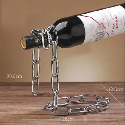 Magical Suspension Iron Chain Wine Bottle Holder