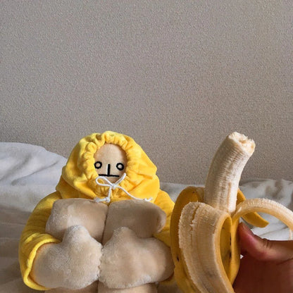 Plush Banana Man Stuffed Toy Action Figure