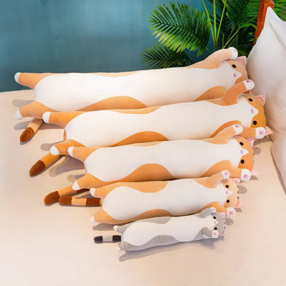 Long Cat Pillow Stuffed Plush Toy 50-130cm