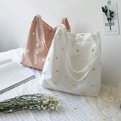 Small Canvas Tote Shopper Daisy Bag