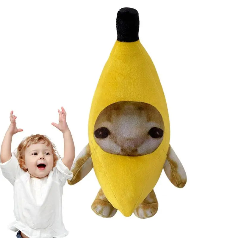 Banana Cat Meme Plush Toy