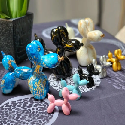 Resin Balloon Dog Figurine Modern Style Decor