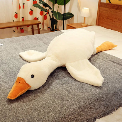 White Goose Plush Toy Pillow 50-190cm