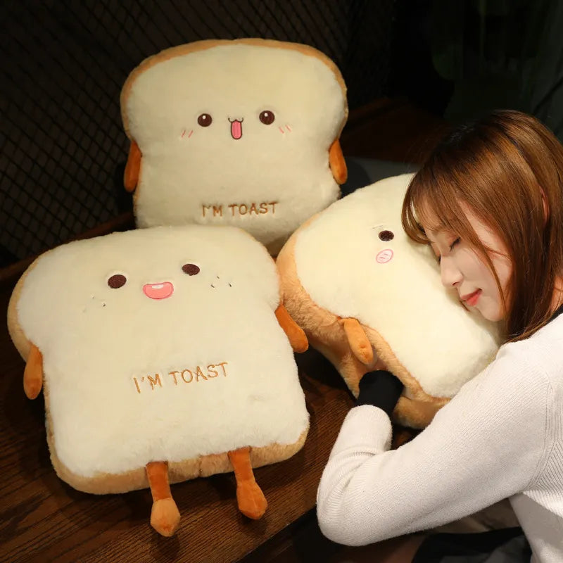 Bread Toast Plush Toy Cushion