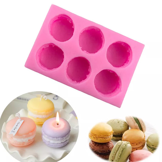 Macaron Shape Silicone Mold for Cooking, Candle, Soap, Handicraft etc.