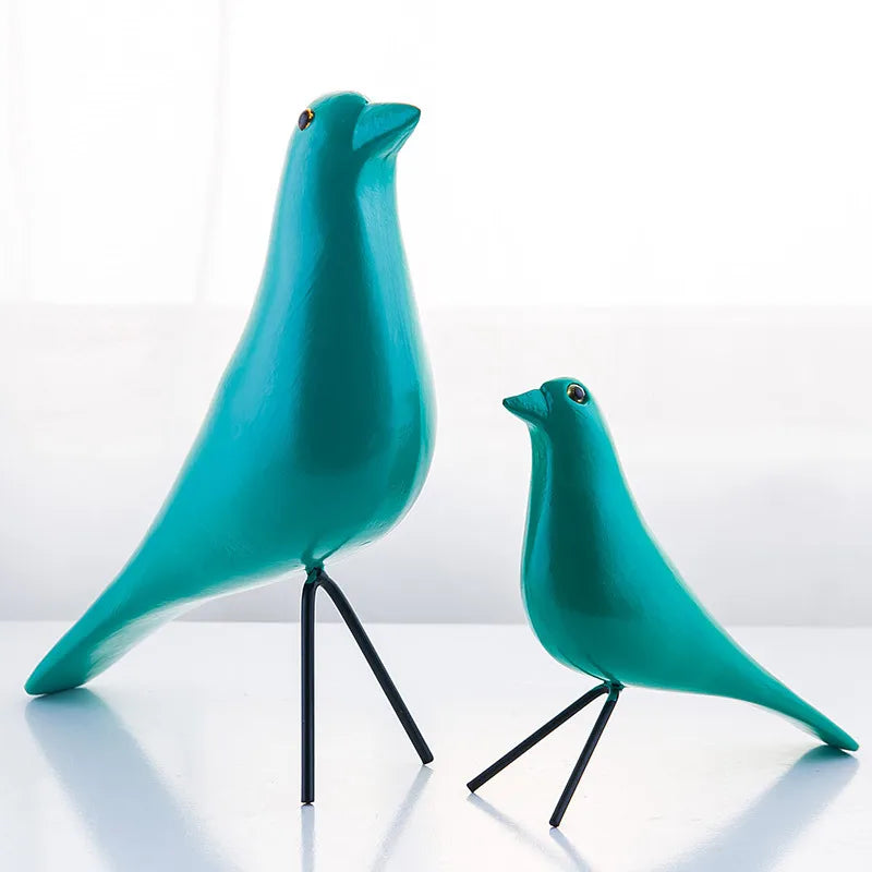 Wooden Eames Bird Modern Art Figurine