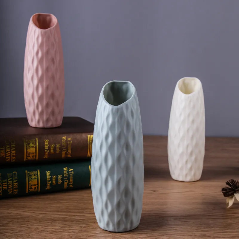 Plastic Flower Modern Vase Ceramic Imitation