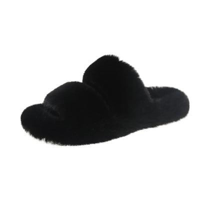 Fashion Faux Fur Warm Women Slippers