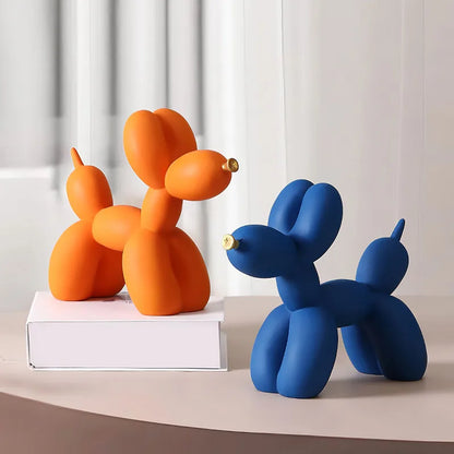 Resin Balloon Dog Figurine Modern Style Decor