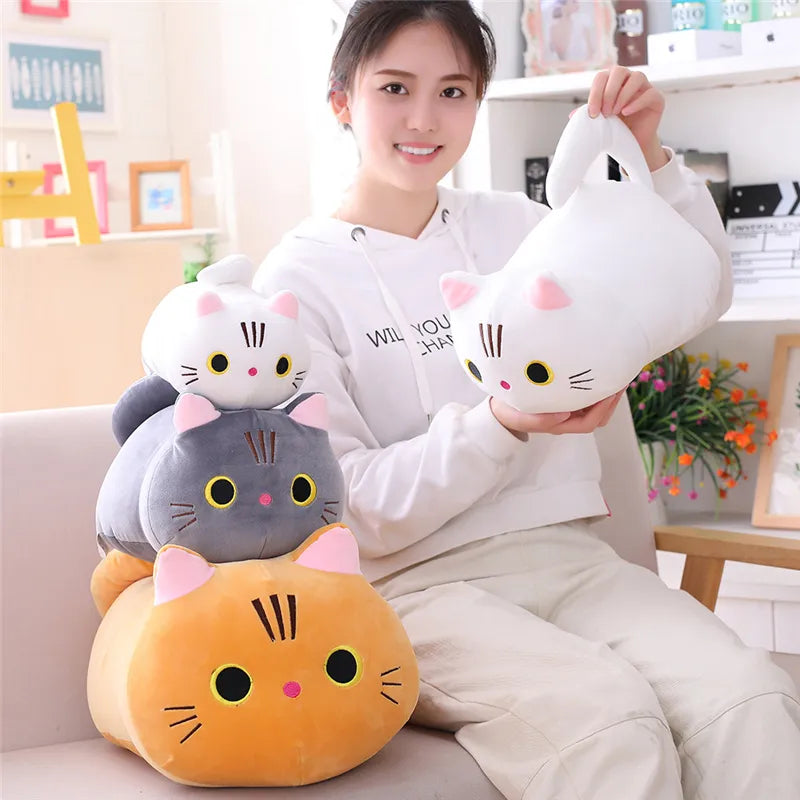 Cute Cat Stuffed Plush Toy Pillow 25cm