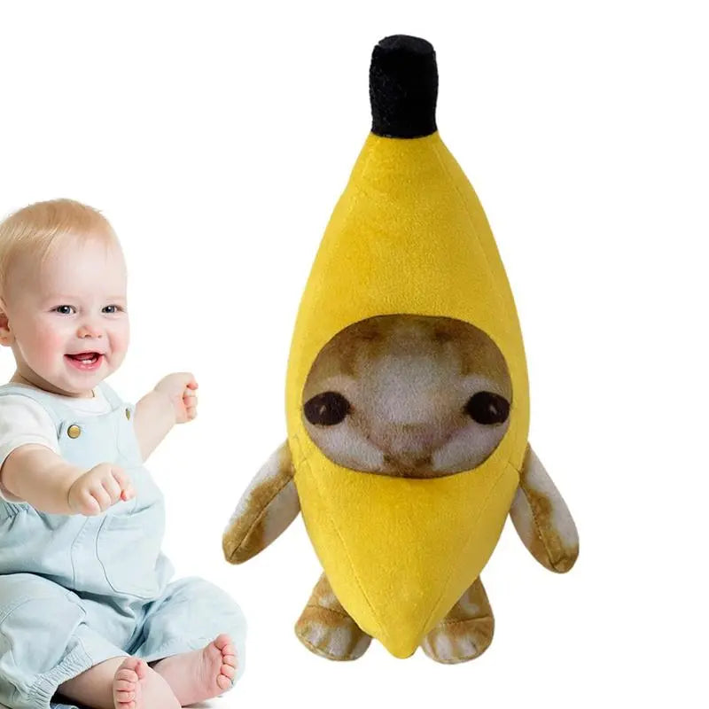 Banana Cat Meme Plush Toy