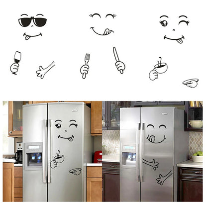 Cute Sticker Happy Fridge Kichen Decor