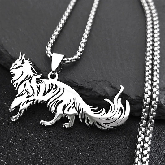 Cute Cat Stainless Steel Necklace