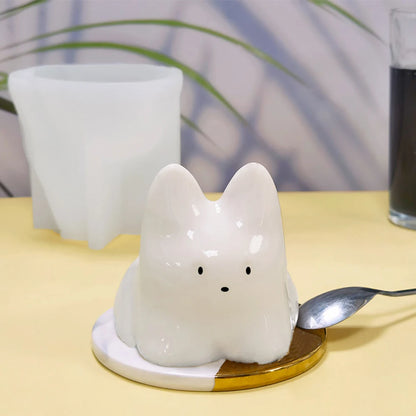 Pudding Cat Silicone 3D Mold for Cooking, Candle, Soap etc.