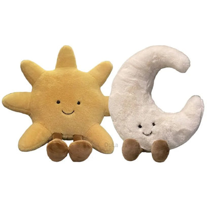 Funny Moon and Sun Soft Plush Toy Pillows