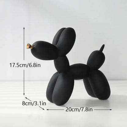 Resin Balloon Dog Figurine Modern Style Decor