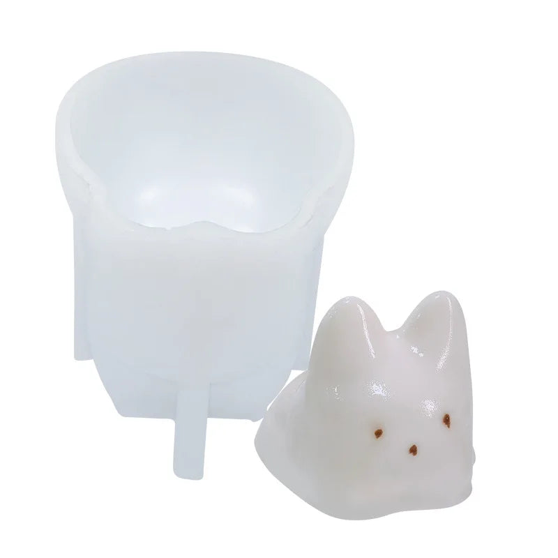 Pudding Cat Silicone 3D Mold for Cooking, Candle, Soap etc.