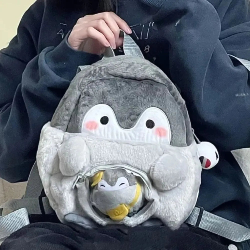 Doll Plush Penguin Backpack