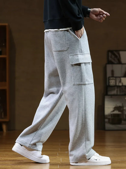 Casual Multi-Pockets Drawstring Men Sweatpants