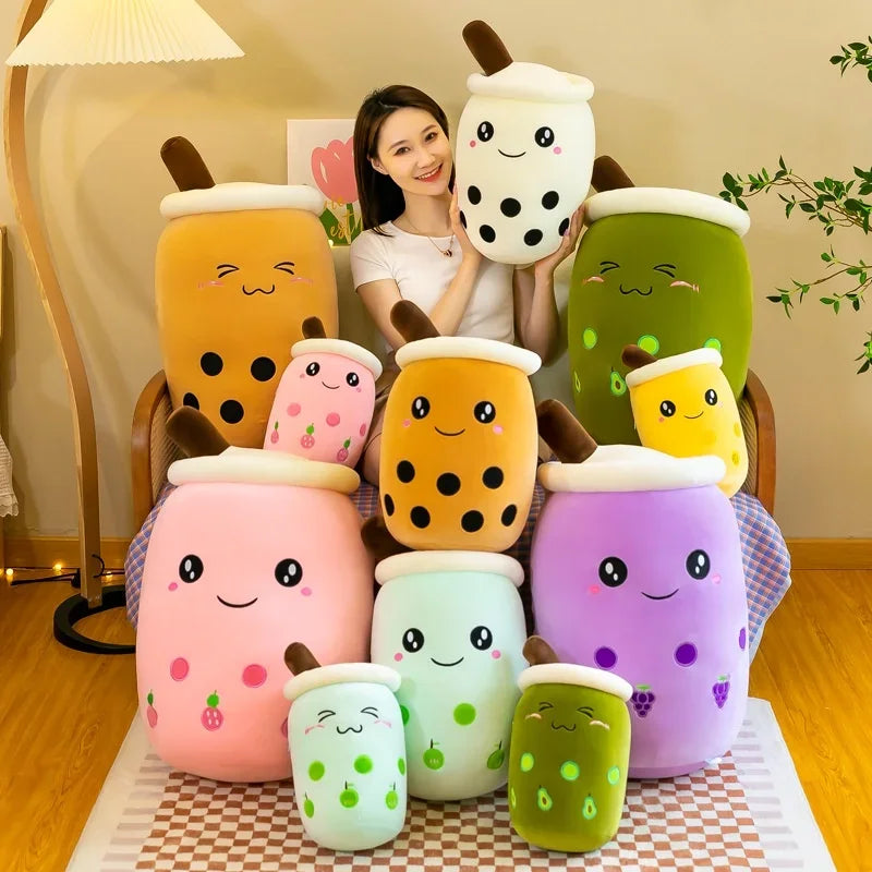 Bubble Milk Tea Toy Plush Pillow