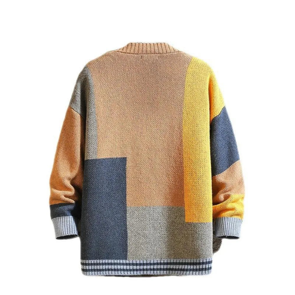 Colorful Stylish Knitted Men Cardigan