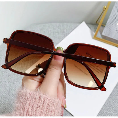 Oversized Square Vintage Women Fashion Sunglasses