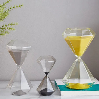 Diamond Sandglass Hourglass Multiple Color 5-60 Minutes