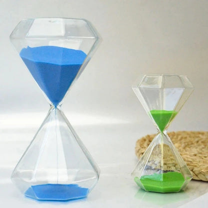 Diamond Sandglass Hourglass Multiple Color 5-60 Minutes