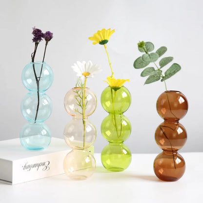 Modern Style Bubble Ball Glass Vase