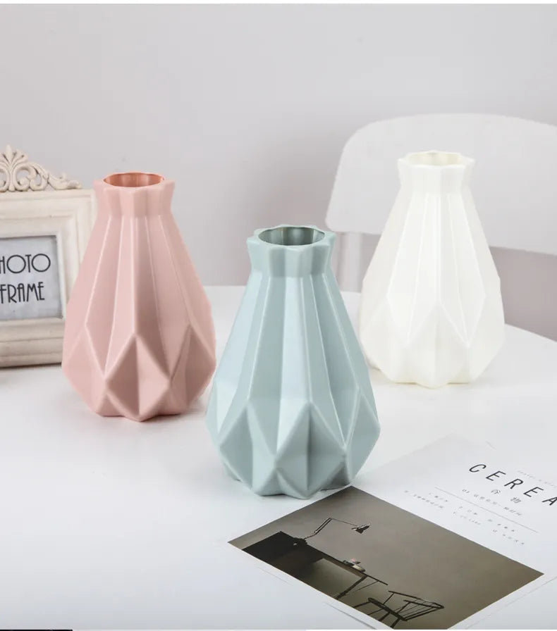 Plastic Flower Modern Vase Ceramic Imitation