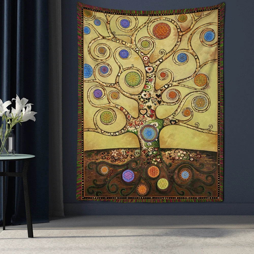 Tree Of Life Home Art Bohemian Tapestry