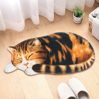 Cartoon Cat Rug Non-slip Carpet