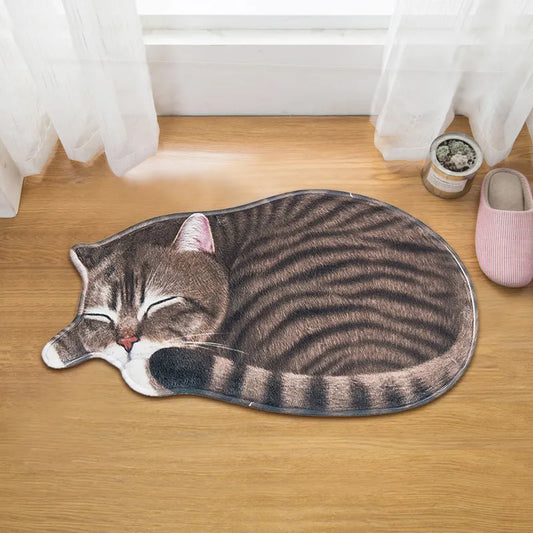 Cartoon Cat Rug Non-slip Carpet