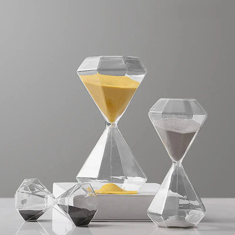 Diamond Sandglass Hourglass Multiple Color 5-60 Minutes