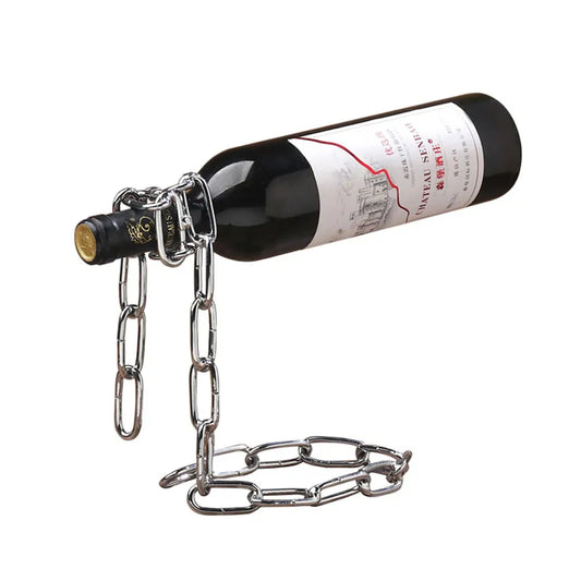 Magical Suspension Iron Chain Wine Bottle Holder