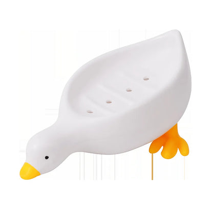 Yellow White Creative Duck Soap Box