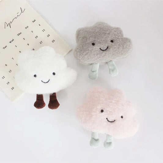 Cute Pin Plush Cloud Brooch For Backpack