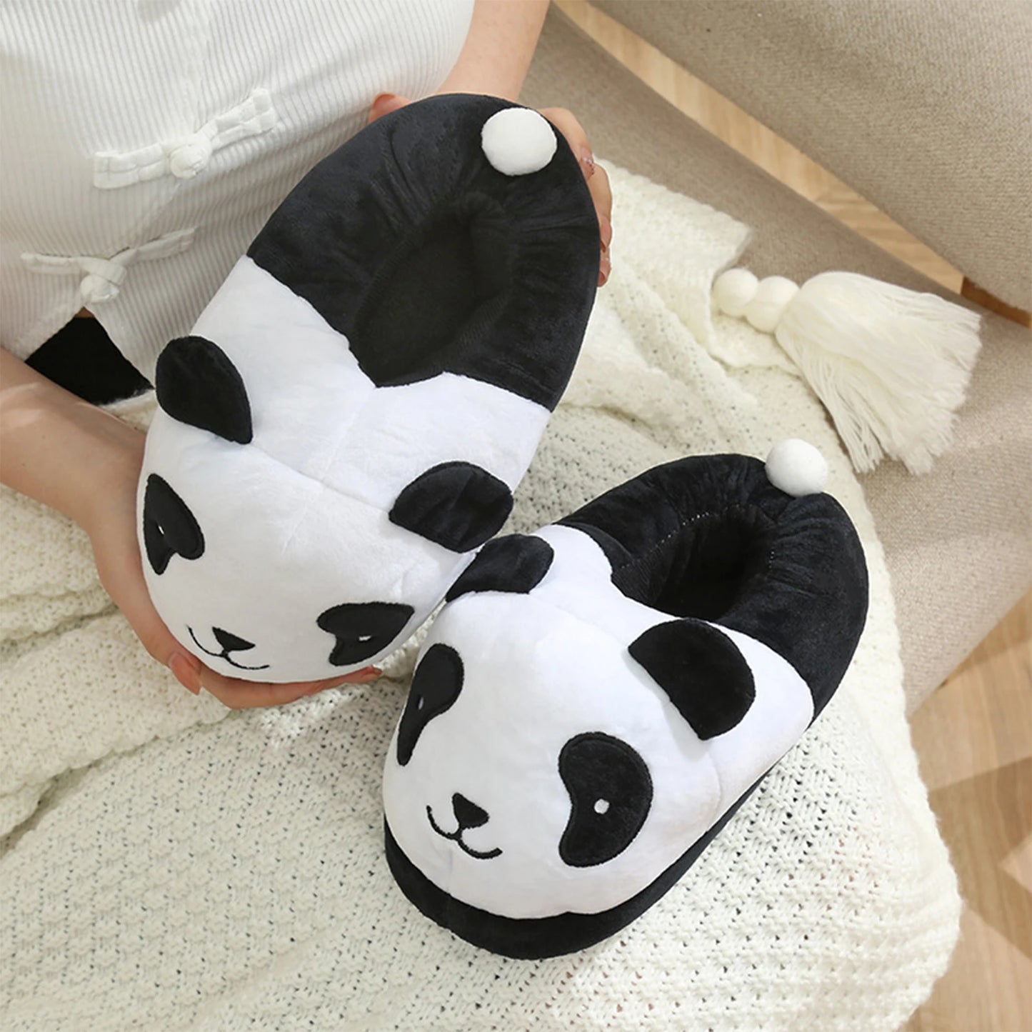 Cartoon Plush Funny Animal Slippers