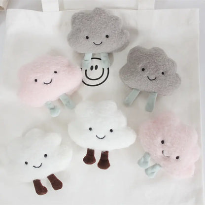 Cute Pin Plush Cloud Brooch For Backpack