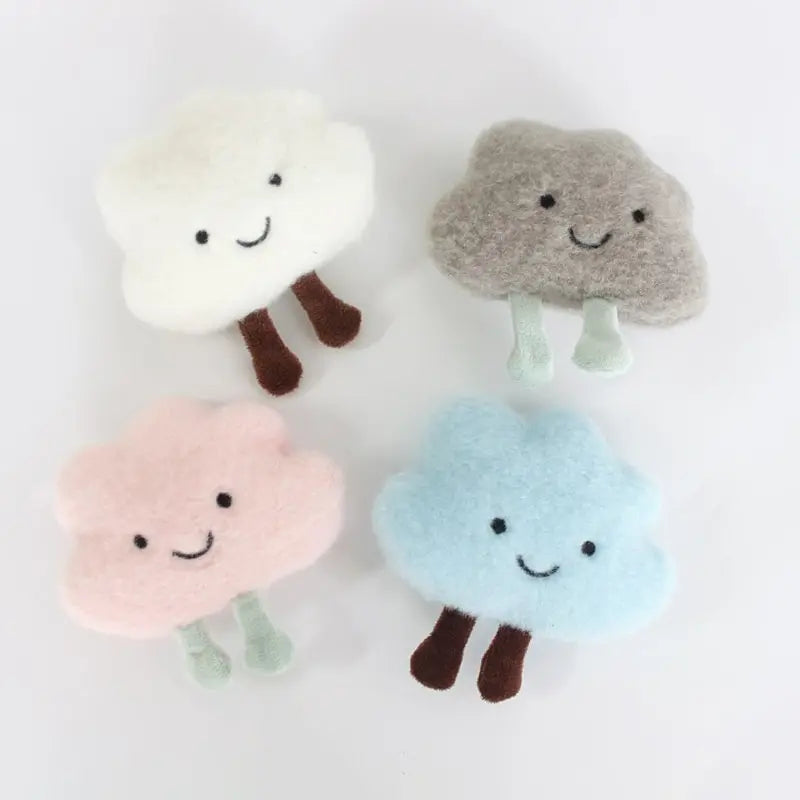 Cute Pin Plush Cloud Brooch For Backpack