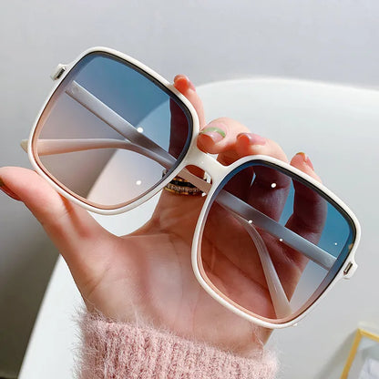 Oversized Square Vintage Women Fashion Sunglasses