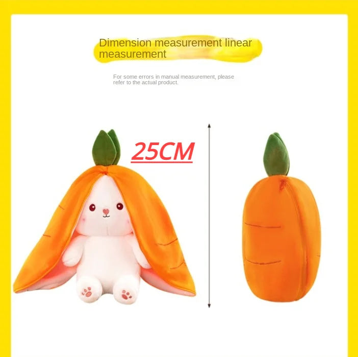 Carrot Strawberry Bunny Plush Toy