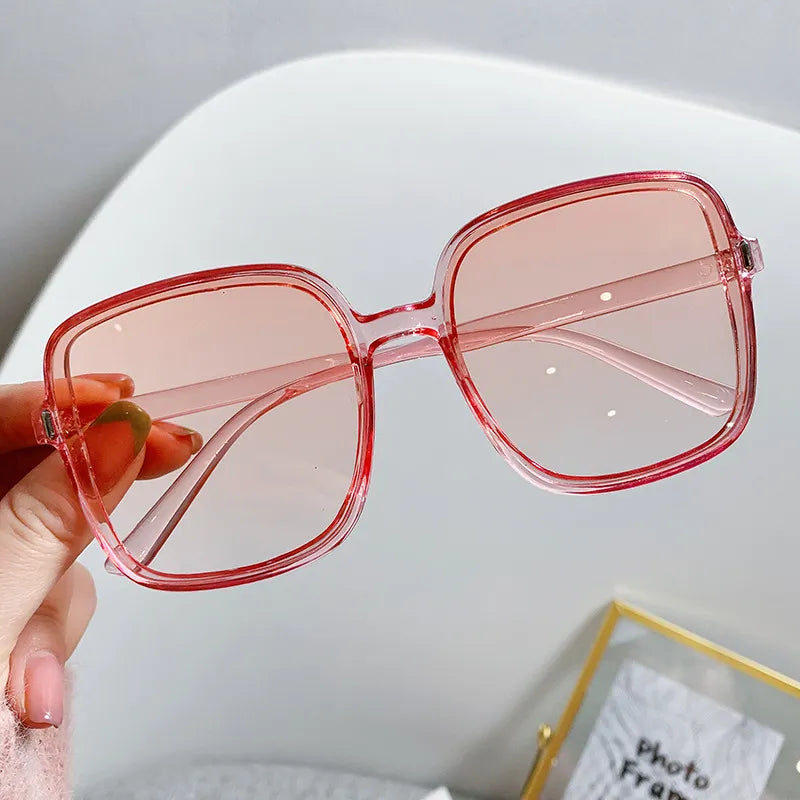 Oversized Square Vintage Women Fashion Sunglasses