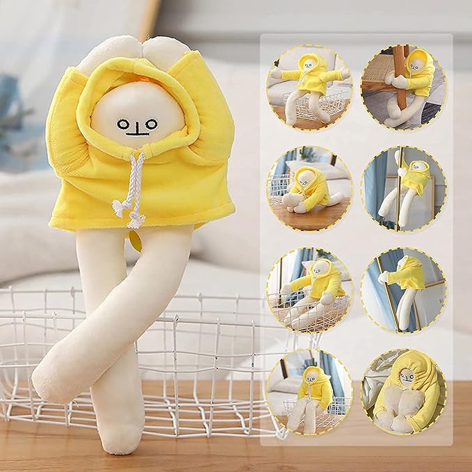 Banana man cozy toy fancy poses