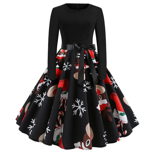 Elegant vintage party dress for christmas